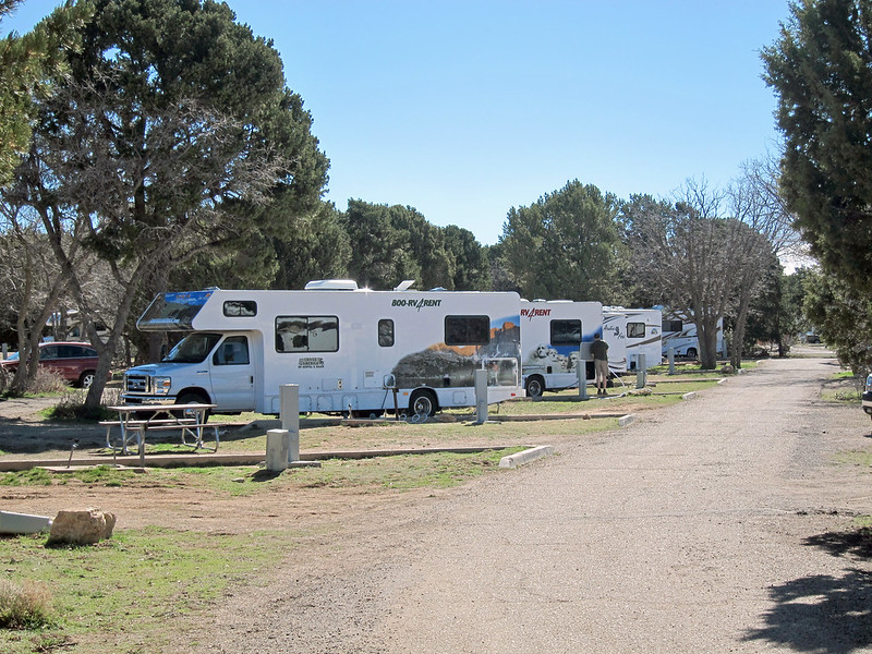 RVs in a campground